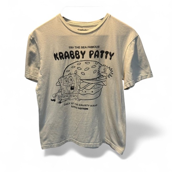 Nickelodeon Other - Nickelodeon SpongeBob Krabby Patty Tee - Cream size medium P-P20 L22